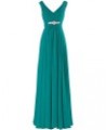 Double Long Bridesmaid Dress Party Prom Dress Wedding Evening Dress Turquoise $31.90 Dresses