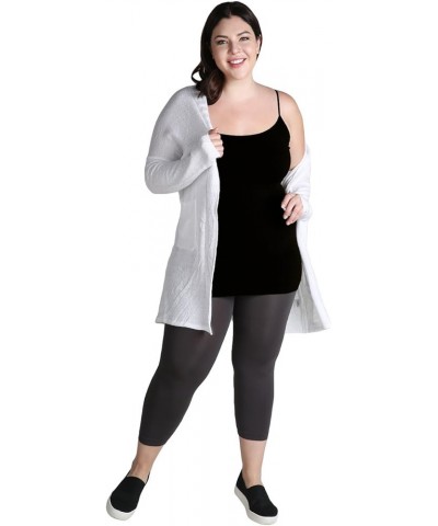 Women Seamless Premium Classic Camisole, Made in U.S.A, Plus Size Black $11.58 Tanks