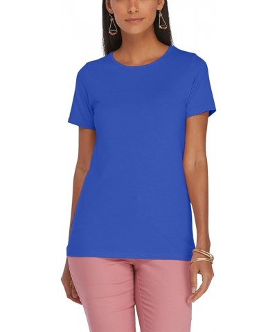 Women's Ladies Regular Fit Short Sleeve Crew Neck Tee Royal $6.79 T-Shirts