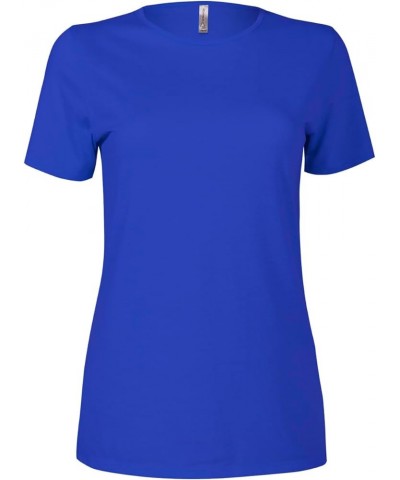 Women's Ladies Regular Fit Short Sleeve Crew Neck Tee Royal $6.79 T-Shirts