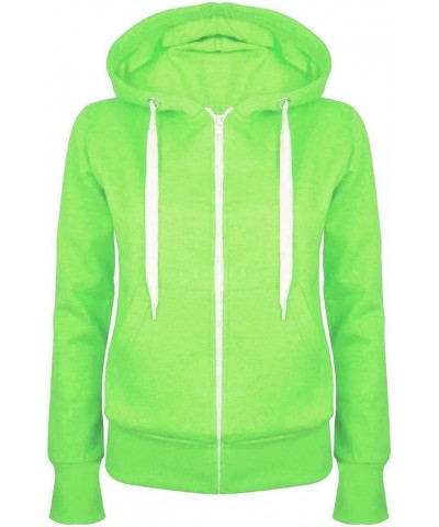 Women Long Sleeve Zip Up Comfy Hoodies Sweatshirts Solid Color Lightweight Hooded Tops Loose Fit Sweatshirt 05 Mint Green $11...