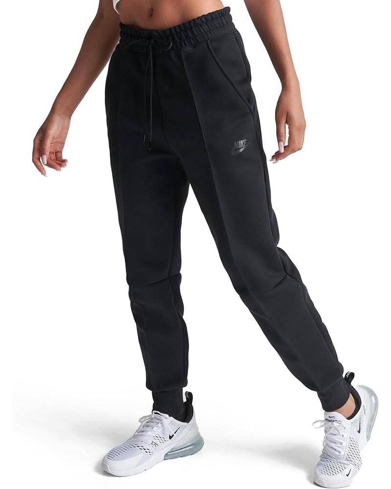 Sportswear Tech Fleece Women's Mid-Rise Joggers Black/Black $39.14 Activewear