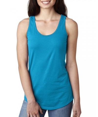 Women's Ideal Racerback Tank - Large - Turquoise $6.43 Tanks