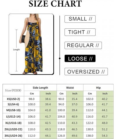 Women's Summer Casual Jumpsuits Wide Leg Overalls Floral Print Baggy Rompers with Pocket PZZCR Floral 377 $18.90 Overalls