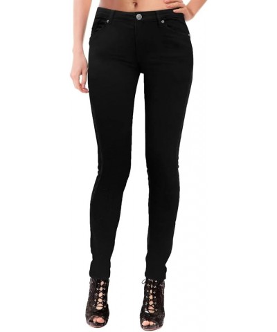 Women's Super Comfy Stretch Denim Skinny Jeans Xps26122sk-black $15.06 Jeans