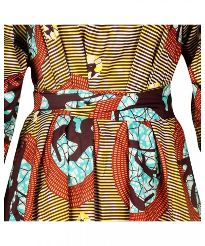 Sexy One Shoulder Oblique Neck Short Dresses Limited African Print Floral Dress Blue $15.59 Dresses