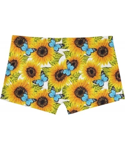 Butt Lifting Hot Pants Booty Shorts for Women Girls Sunflower Butterfly $9.17 Activewear