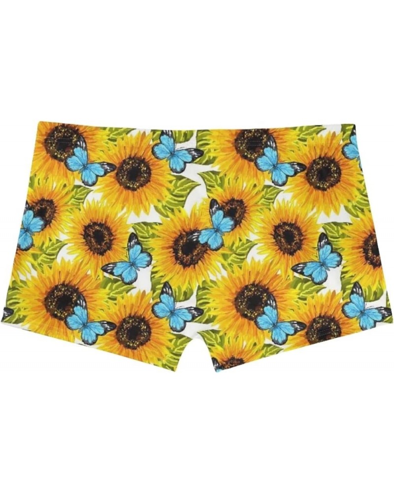 Butt Lifting Hot Pants Booty Shorts for Women Girls Sunflower Butterfly $9.17 Activewear