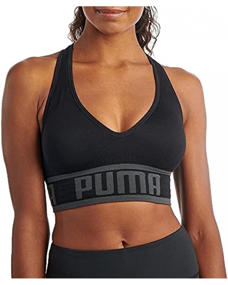 Women's Seamless Sports Bra Black $13.28 Lingerie