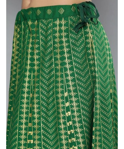 kurta set for women party wear indian dress tunic top kurti palazzo set with dupatta salwar kameez suit for women Green-1 $31...