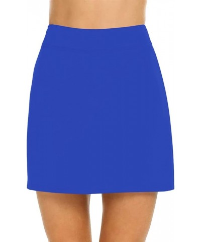 Skirts for Women 2 in 1 Basic Versatile Skirt Stretchy Casual Mini Skirts Solid Color Lightweight Skirts for Running Tennis B...