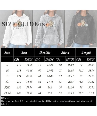 Waffle Hoodie for Women,Halloween Bat Casual Pullover Sweatshirts Drawstring Hooded Basic Sweatshirt Fall 2023 1-beige $10.25...