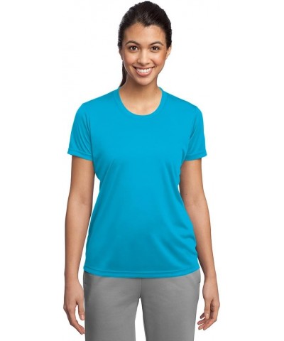 Women's Sport Performance Moisture Wicking Athletic T Shirt Atomic Blue $12.74 Activewear