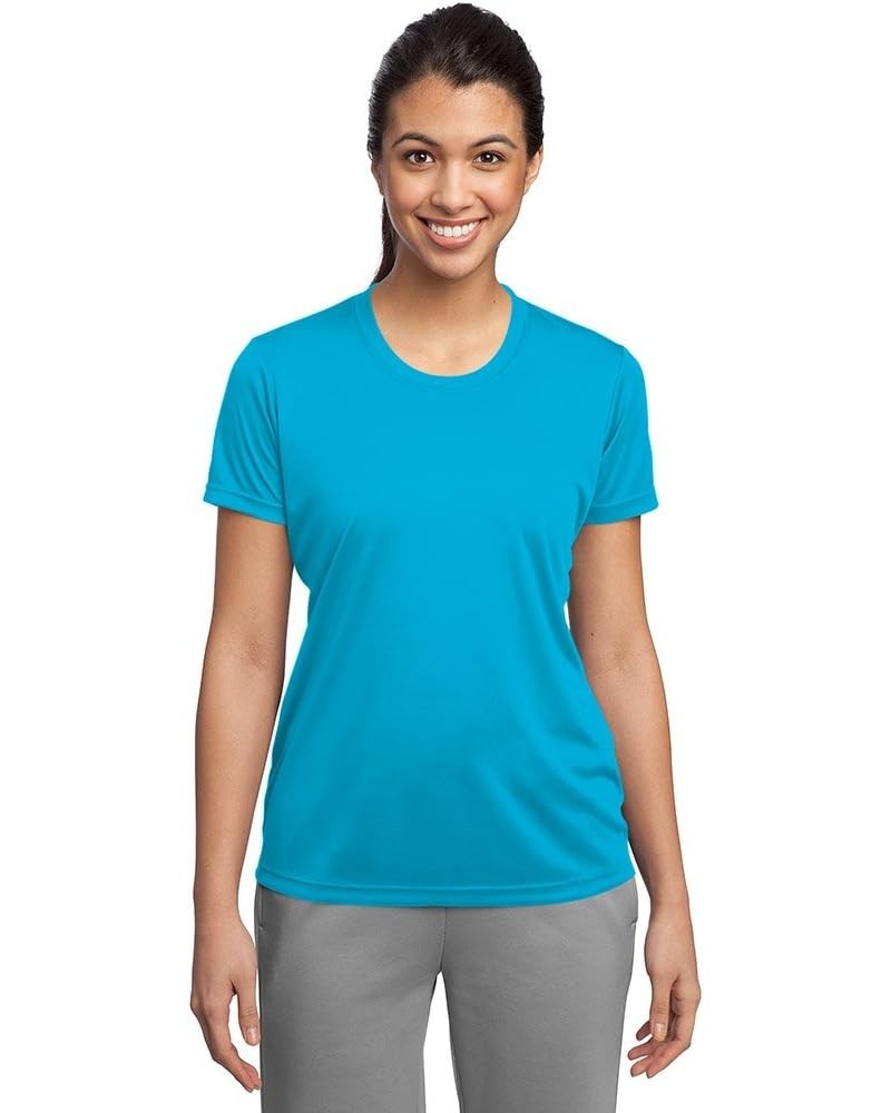 Women's Sport Performance Moisture Wicking Athletic T Shirt Atomic Blue $12.74 Activewear