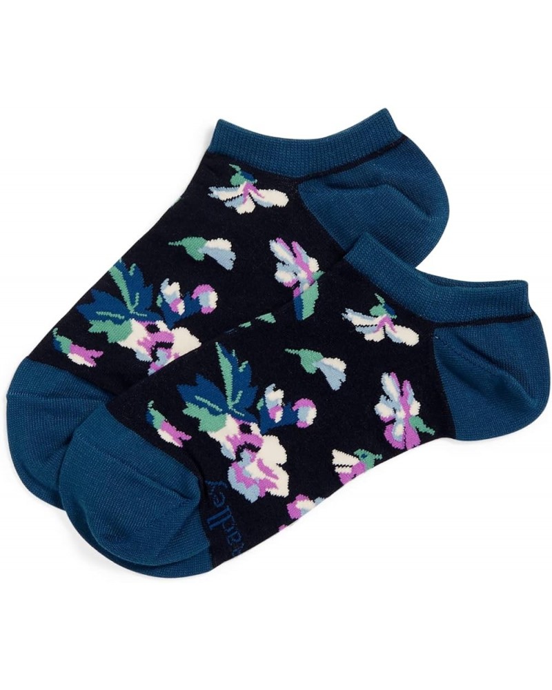 Women's No-Show Socks Navy Garden $6.72 Socks