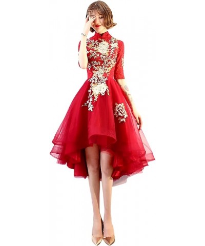 Women/Girls Chinese Red Wedding Dress,Gorgeous and Elegant Embroidered Xiuhe Cheongsam Ao Dai Gown Y1909 $38.49 Dresses