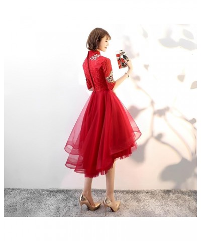 Women/Girls Chinese Red Wedding Dress,Gorgeous and Elegant Embroidered Xiuhe Cheongsam Ao Dai Gown Y1909 $38.49 Dresses