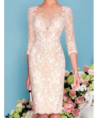 Chiffon Mother of The Bride Dresses with Jackets Long Sleeves Lace Formal Evening Dress MT001 Dusty Rose $43.44 Dresses