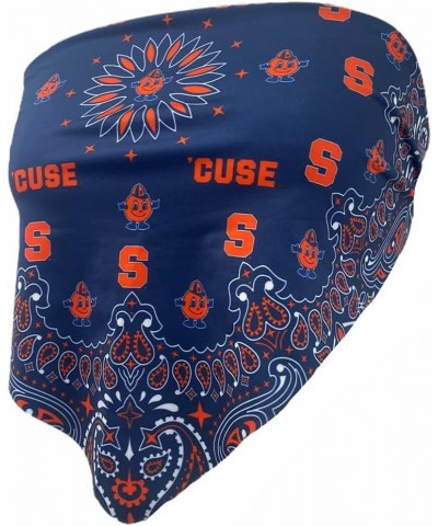 Women's Bandana Top Tailgate Outfit College Tank Top Crop Top Made in USA One Size Fits Most Syracuse Orange - Navy $19.80 Tanks