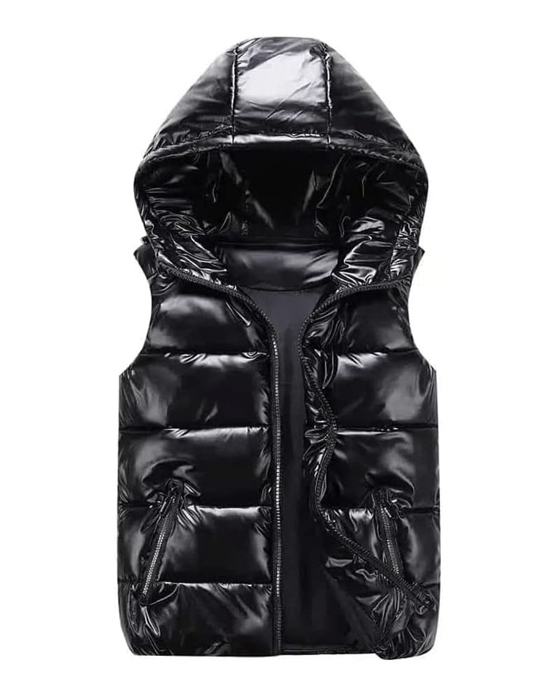 Winter Warm Gilet Thick Cotton Light Vest Sleeveless Jacket Fashion Zipper with Pocket Casual Outdoor Vest 3XL(5) B $28.76 Vests