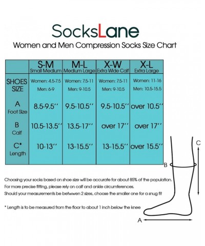 Cotton Compression Socks for Women & Men 15-20 mmhg Graduated Support for Airplane Travel Flight DVT Pregnancy Nurses Edema S...