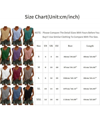 Womens Tank Tops Loose Fit V-Neck T-Shirt Fashion Casual Sleeveless Vest Solid Loose Blouse Pullover Tank Tops 06-gray $9.38 ...