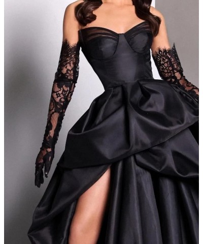 Sweetheart Prom Dresses Long Women's Satin Ball Gown Strapless Formal Evening Dress with Slit Sage $49.75 Dresses