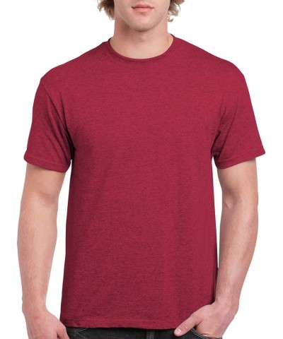 Men's Heavy Taped Neck Comfort Jersey T-Shirt Antque Cherry Red $7.44 Others