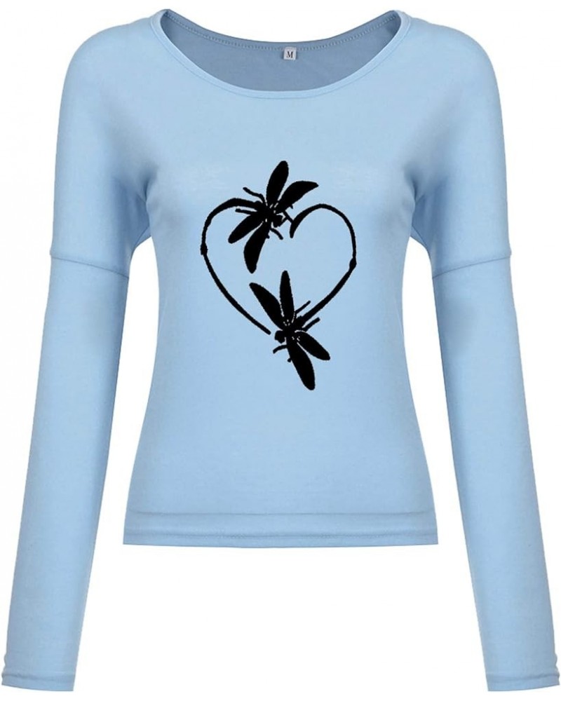 Valentines Day Oversized Sweatshirt For Women Fashion Love Heart Graphic Tops Sexy V Neck Long Sleeve Shirts Trendy J02-blue ...