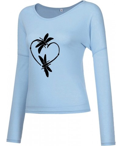 Valentines Day Oversized Sweatshirt For Women Fashion Love Heart Graphic Tops Sexy V Neck Long Sleeve Shirts Trendy J02-blue ...