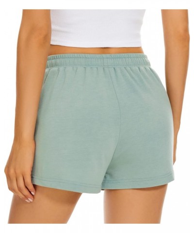 Women's Lounge Shorts Comfy Casual Drawstring Exercise Shorts with Pockets Green $14.74 Activewear