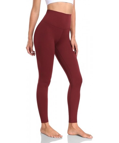 Essential/Workout Pro Full Length Yoga Leggings, Women's High Waisted Workout Compression Pants 28'' Yoga Pro Garnet Red $13....