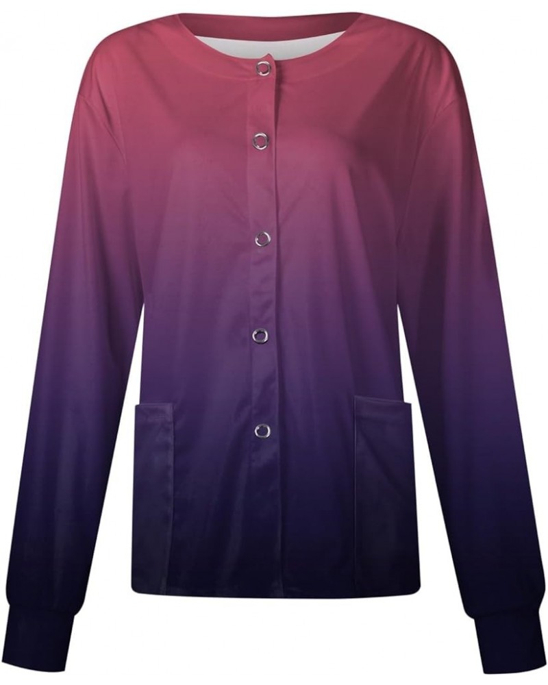 Flexibles Women Warm Up Scrub_Jackets Snap Front Warm-Up Jacket Color&104 $12.99 Jackets