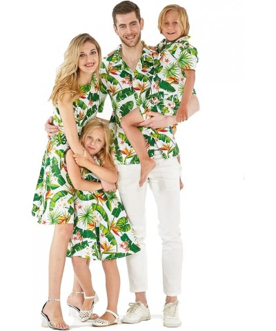 Matchable Family Hawaiian Luau Men Women Girl Boy Clothes in Bird of Paradise Women Women Shirt Dress $22.35 Jewelry