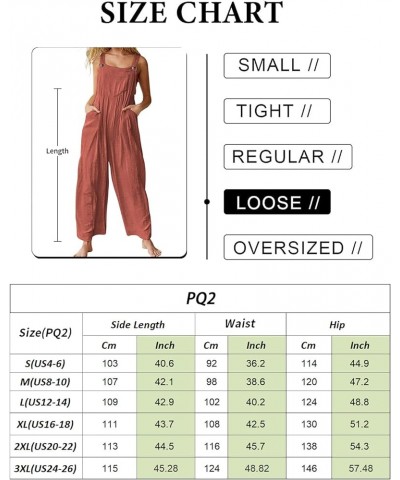 Overalls for Women Casual Loose Summer Rompers Boho Floral Adjustable Straps Wide Leg Jumpsuits with Pockets PQ2 Pink - $17.1...