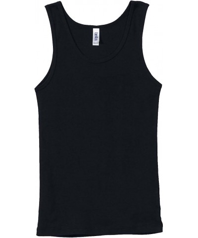 Bella Ladies Wide straps Self - binding on Neck and Armholes Rib Tank - Black - X-Large $7.41 Tanks