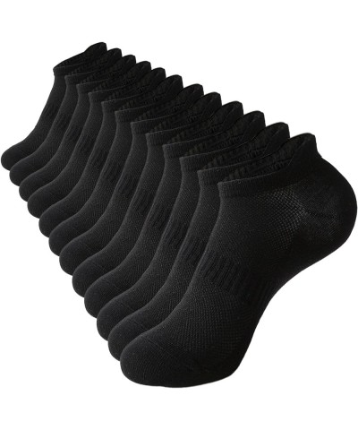 Womens Ankle Socks Athletic Running Low Cut Socks With Tab 6 Pairs Black $7.94 Activewear