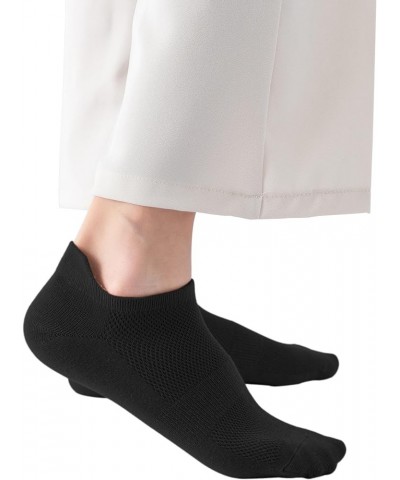 Womens Ankle Socks Athletic Running Low Cut Socks With Tab 6 Pairs Black $7.94 Activewear