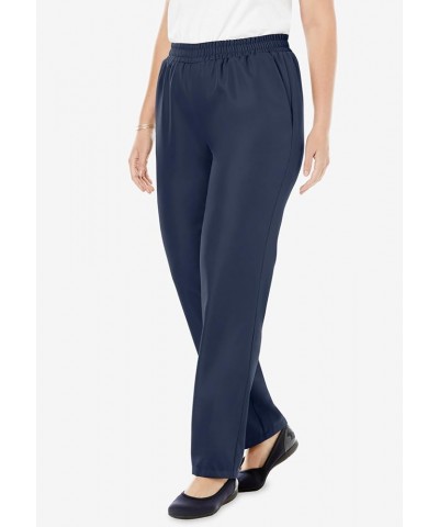 Women's Plus Size Petite Woven Pant Waterfall $16.75 Pants