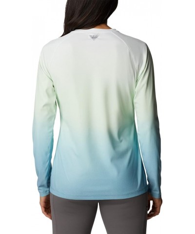 Women's Printed Tidal Deflector Long Sleeve Deep Marine/Gradient Fade $19.21 T-Shirts