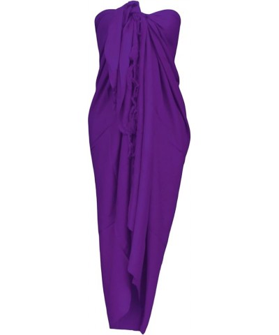 Sarong Wrap from Bali Beach Cover Up Purple $13.74 Swimsuits