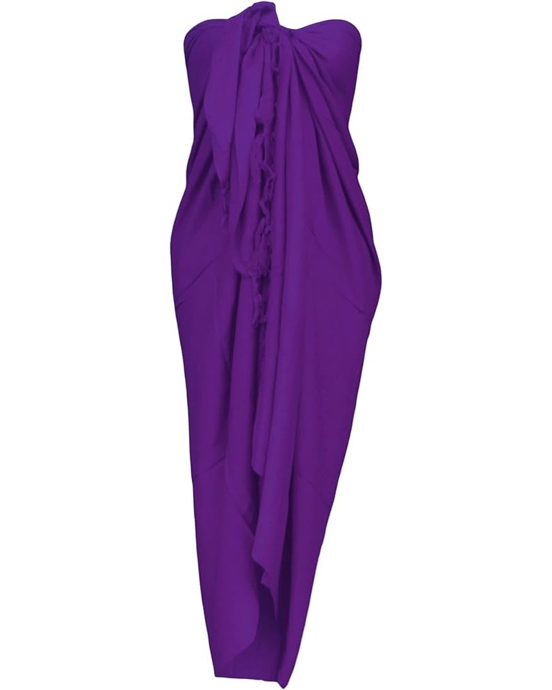 Sarong Wrap from Bali Beach Cover Up Purple $13.74 Swimsuits